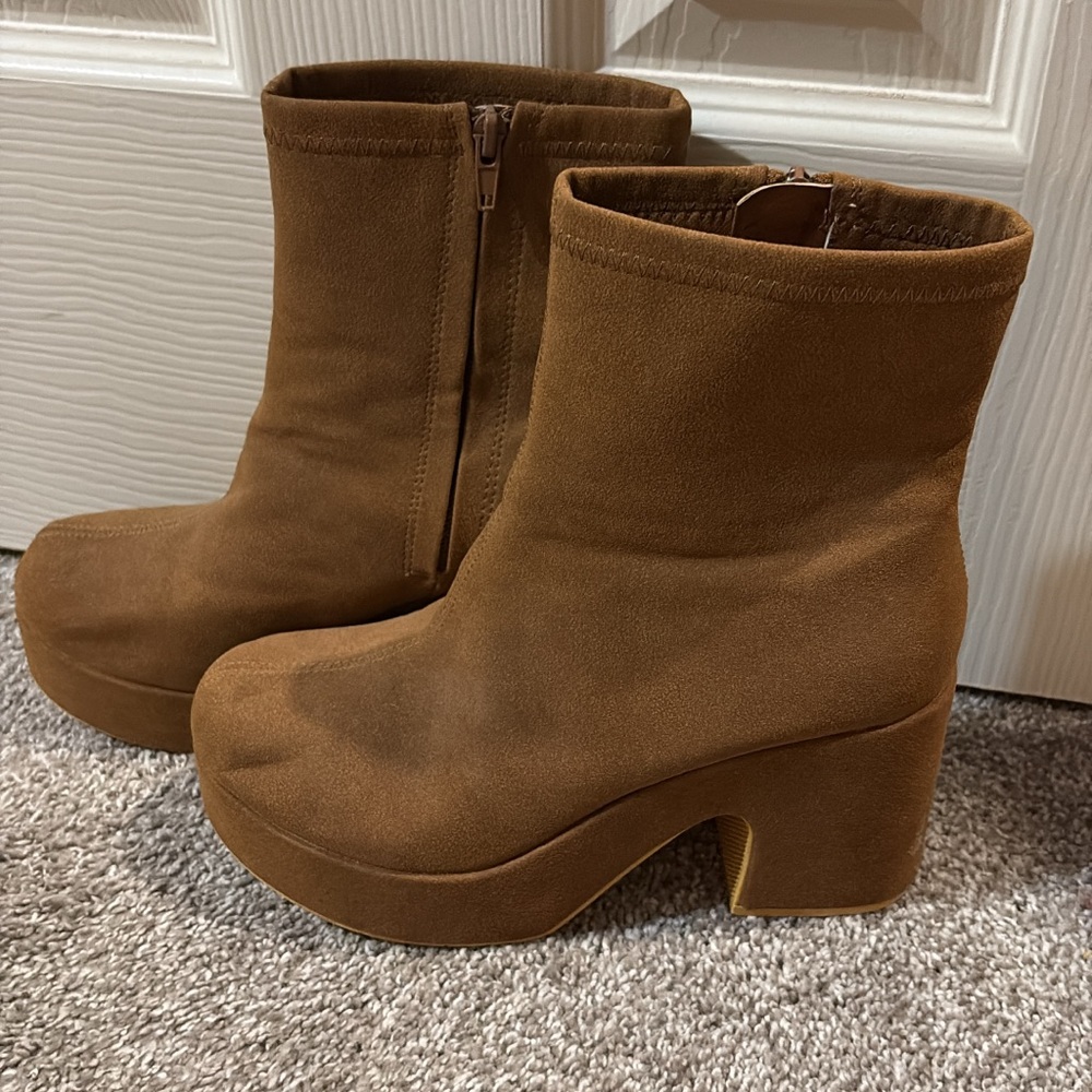 Coconuts by Matisse Tan Heeled Boots